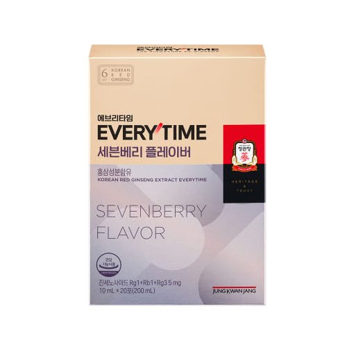 [Jung Kwan Jang] Korean Red Ginseng Extract Everytime Sevenberry Flavor (10ml*20 Sticks) - TIANSHOP