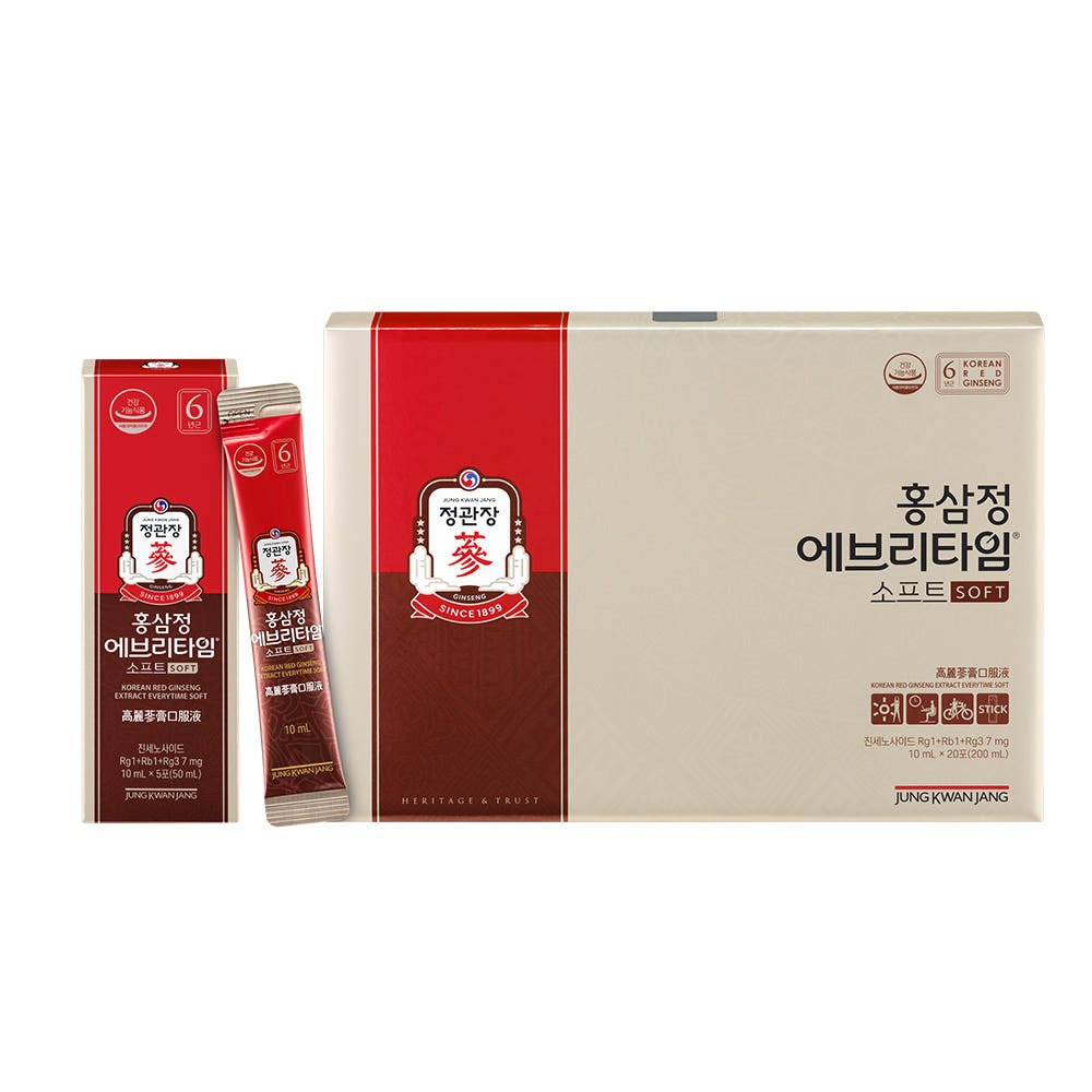 [Jung Kwan Jang] Korean Red Ginseng Extract EveryTime Soft 10mg*20Packs - TIANSHOP