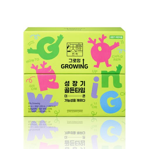 [Jung Kwan Jang] Korean Red Ginseng Extract Kid CheonNok GROWING 40ml*30ea - TIANSHOP