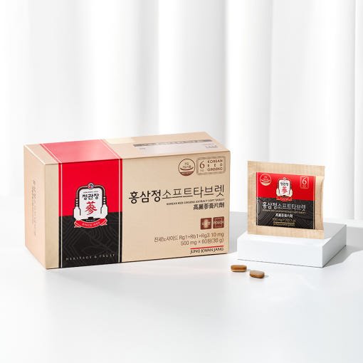 [Jung Kwan Jang] Korean Red Ginseng Extract SOFT TABLET 500mg*60ea(30g) - TIANSHOP