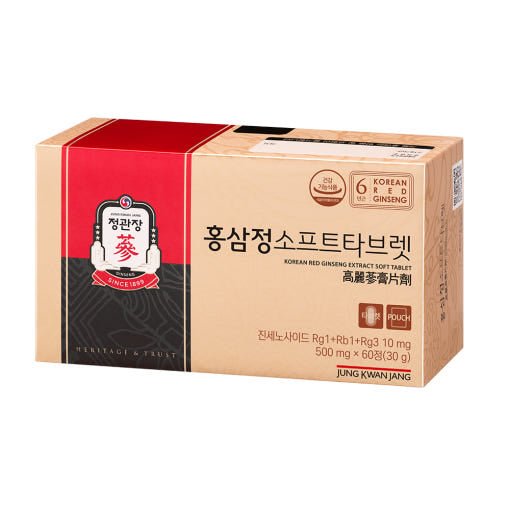 [Jung Kwan Jang] Korean Red Ginseng Extract SOFT TABLET 500mg*60ea(30g) - TIANSHOP