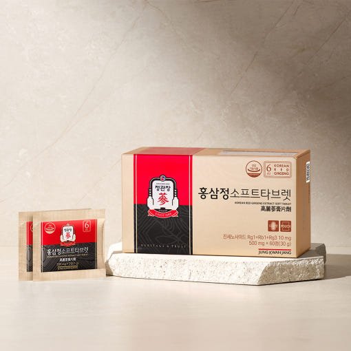 [Jung Kwan Jang] Korean Red Ginseng Extract SOFT TABLET 500mg*60ea(30g) - TIANSHOP