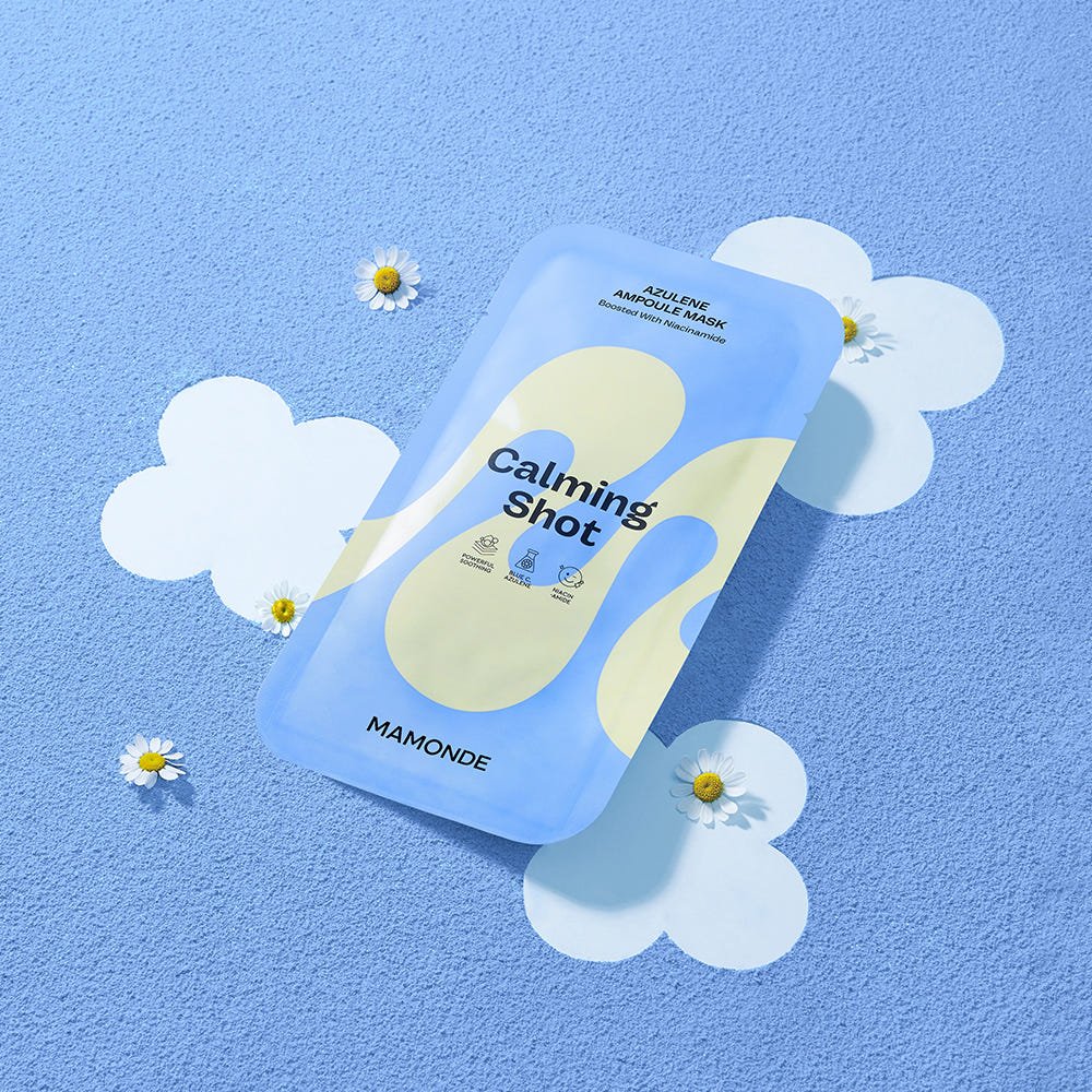 Mamonde Calming Shot Azulene Ampoule Mask 23ml X 10ea - TIANSHOP