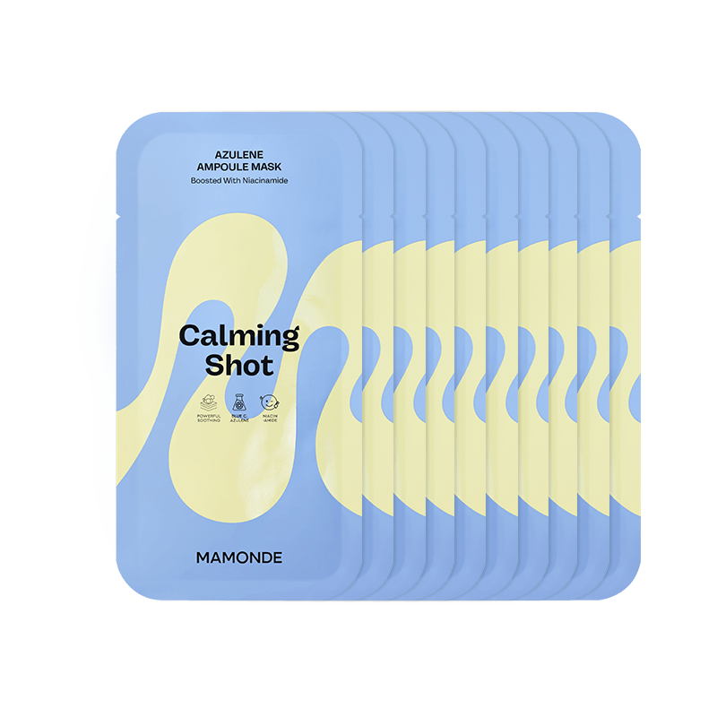 Mamonde Calming Shot Azulene Ampoule Mask 23ml X 10ea - TIANSHOP