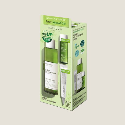 [MARY & MAY] Vegan Cica Teatree Toner Special SET - TIANSHOP