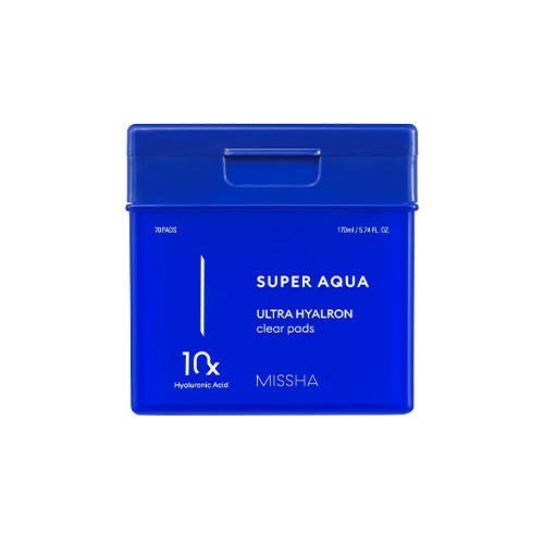 MISSHA Super Aqua Ultra Hyalron Clear Pads 170ml/70pads - TIANSHOP