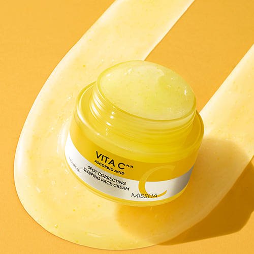 MISSHA Vita C Plus Spot Correcting Sleeping Mask Pack Cream 50ml - TIANSHOP