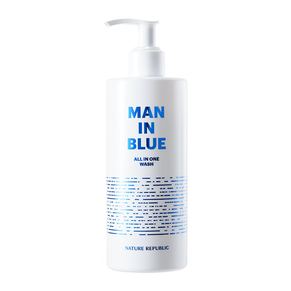 [NATURE REPUBLIC] Man In Blue All In One Wash 350ml - TIANSHOP