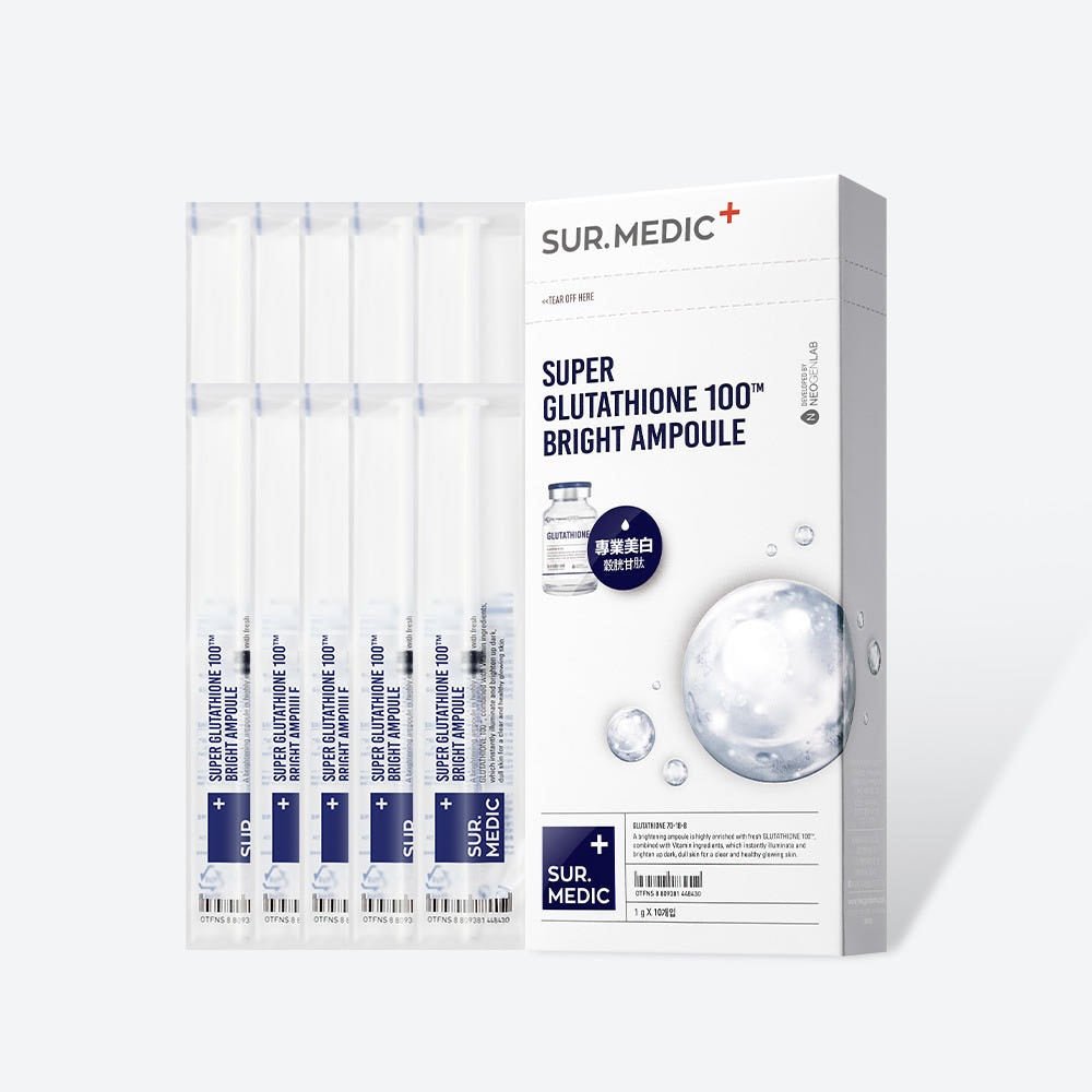 NEOGEN SUR.MEDIC+ Super Glutathione 100 Bright Ampoule 1ml × 10ea - TIANSHOP