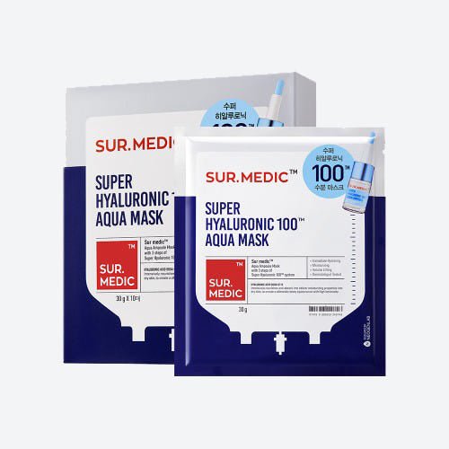 NEOGEN SUR.MEDIC Super Hyaluronic 100 Aqua Mask 30g X 10ea - TIANSHOP