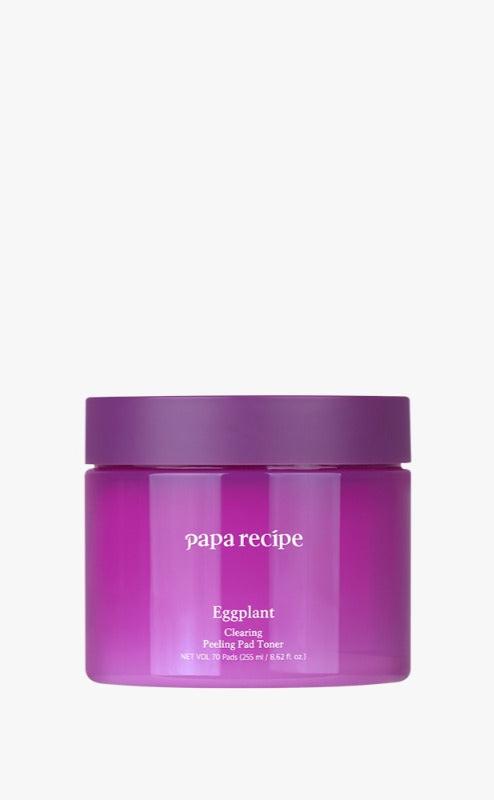 papa recipe Eggplant Clearing Peeling Pad Toner 255ml(70 Pads) - TIANSHOP