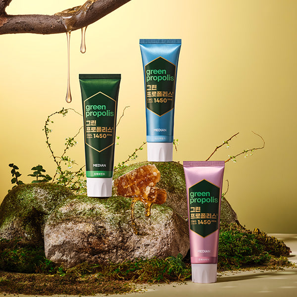 MEDIAN Green-Propolis Паста за зъби Свеж праскова 100г*3