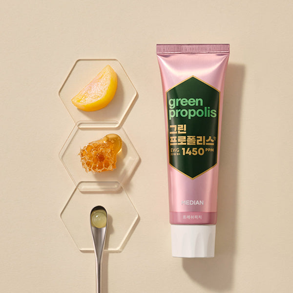 MEDIAN Green-Propolis Паста за зъби Свеж праскова 100г*3