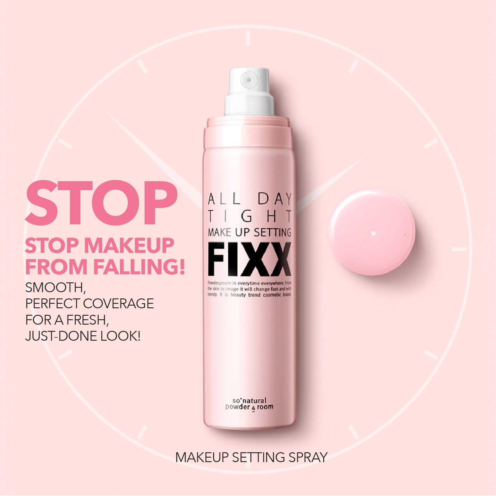 [so natural] ALL DAY TIGHT MAKE UP SETTING FIXER-NONE AEROSOL SPRAY TYPE 75ml