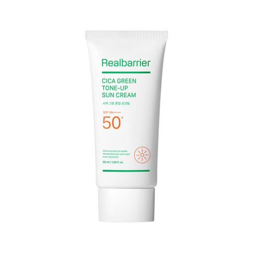[Real Barrier] Cica Green Tone Up Sun Cream SPF 50+ PA++++ 50ml - TIANSHOP