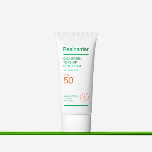 [Real Barrier] Cica Green Tone Up Sun Cream SPF 50+ PA++++ 50ml - TIANSHOP