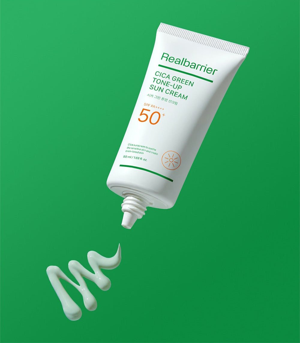 [Real Barrier] Cica Green Tone Up Sun Cream SPF 50+ PA++++ 50ml - TIANSHOP