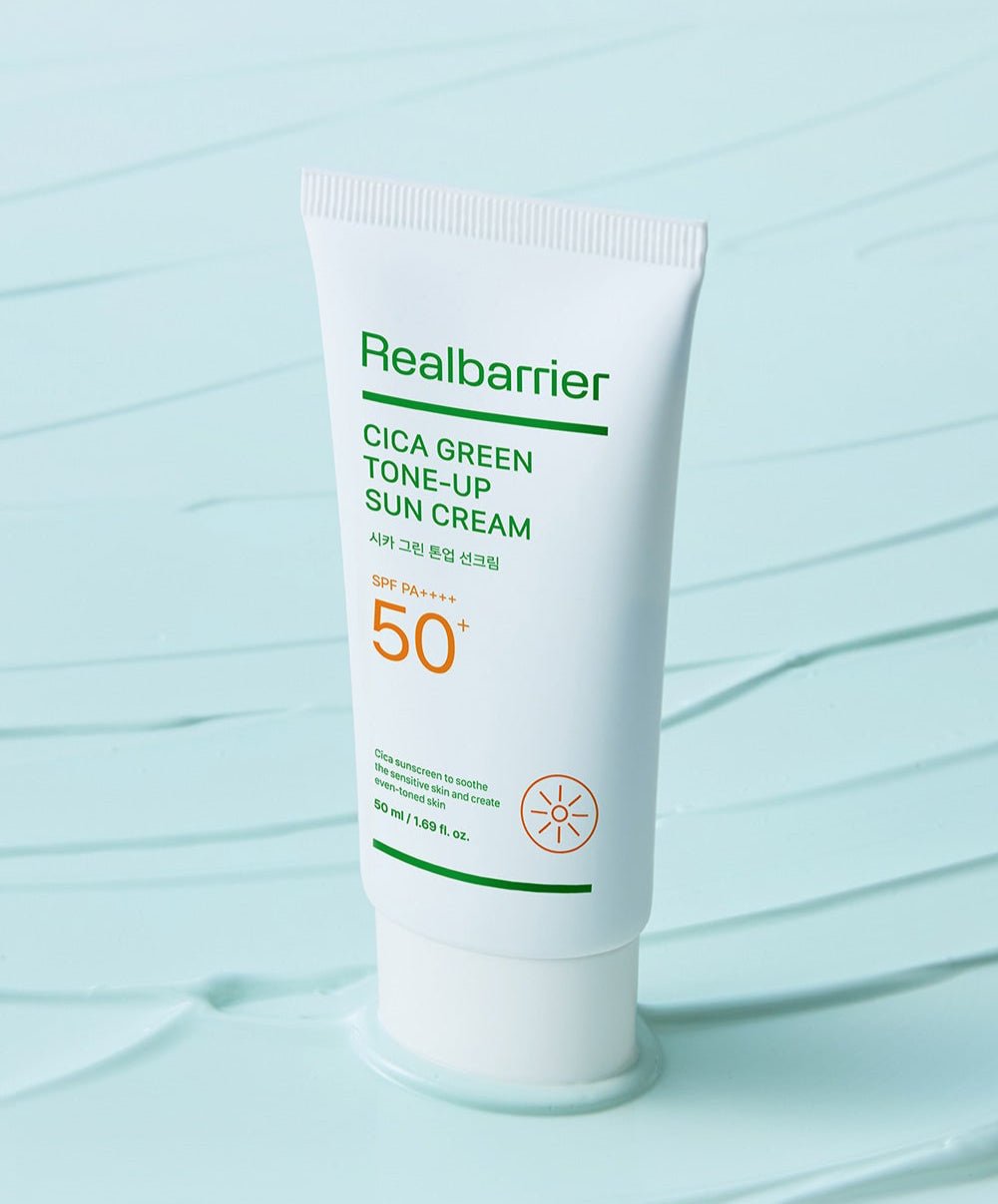 [Real Barrier] Cica Green Tone Up Sun Cream SPF 50+ PA++++ 50ml - TIANSHOP