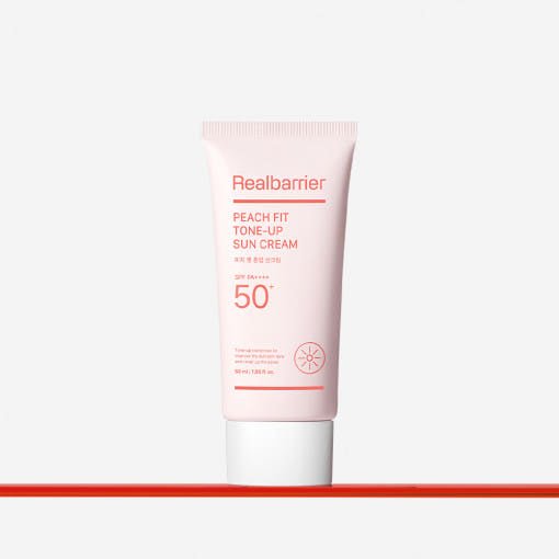 [Real Barrier] Peach Fit Tone - Up Sun Cream SPF 50+ PA++++50ml - TIANSHOP