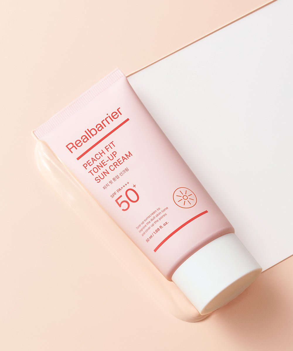[Real Barrier] Peach Fit Tone - Up Sun Cream SPF 50+ PA++++50ml - TIANSHOP