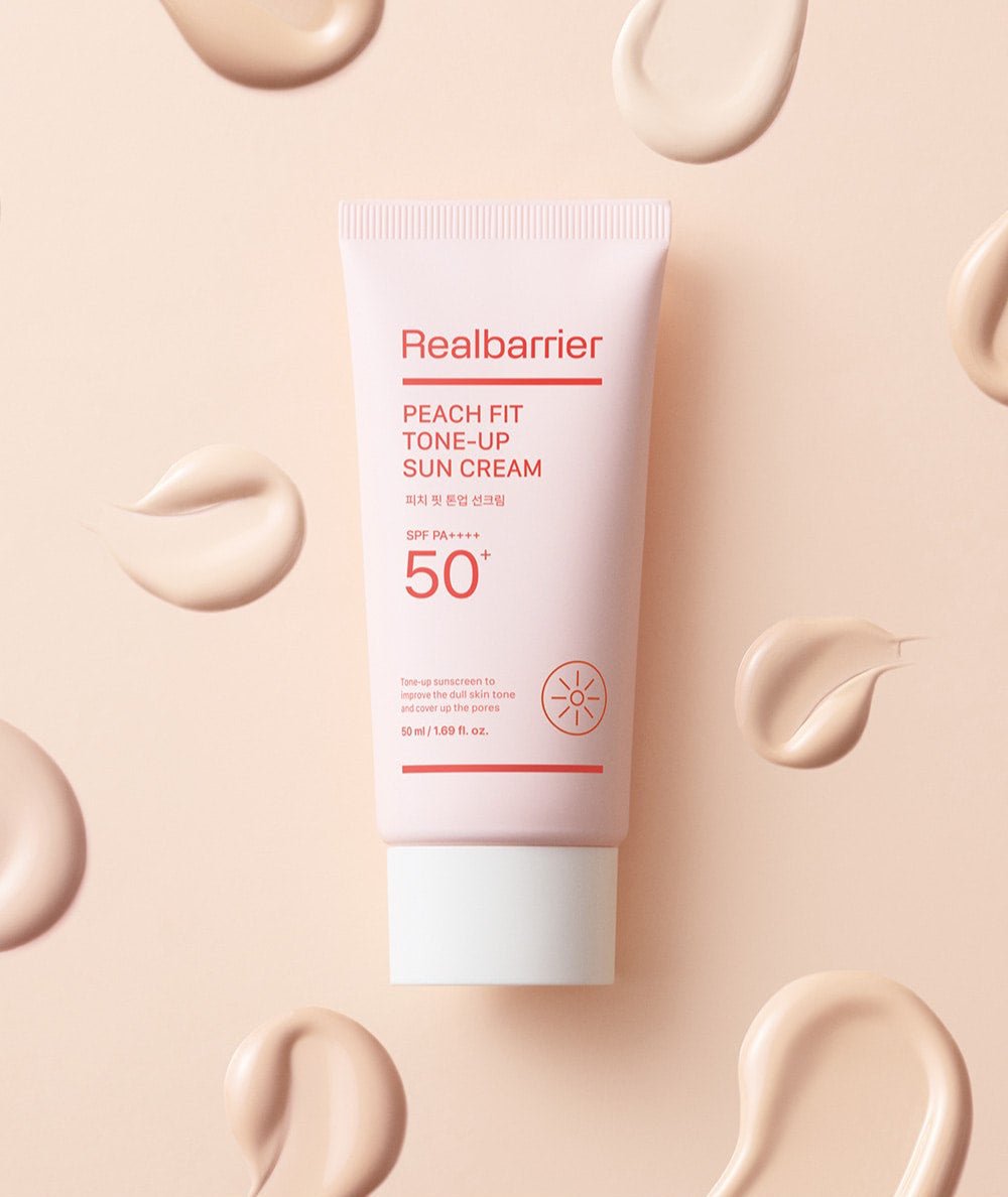 [Real Barrier] Peach Fit Tone - Up Sun Cream SPF 50+ PA++++50ml - TIANSHOP