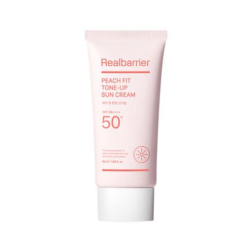 [Real Barrier] Peach Fit Tone - Up Sun Cream SPF 50+ PA++++50ml - TIANSHOP