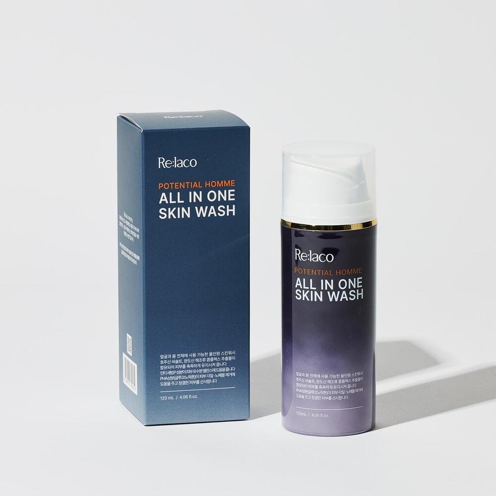 Relaco POTENTIAL HOMME ALL IN ONE SKIN WASH 120ml - TIANSHOP