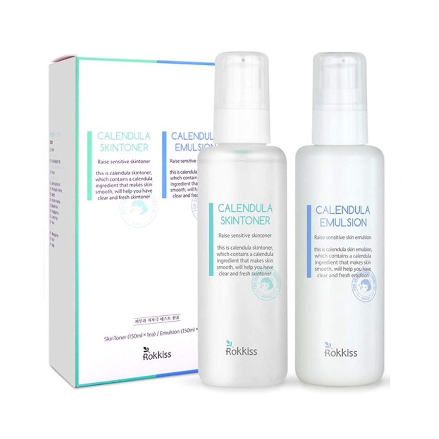 Rokkiss Calendula Skin Toner Emulsion SET 150ml +150ml Wrinkle Care - TIANSHOP