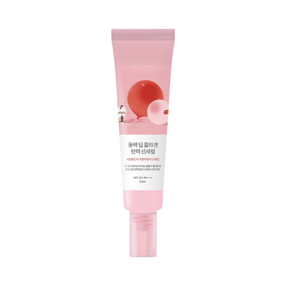 Round Lab Camellia Deep Collagen Firming Sun Serum 50ml (SPF 50+ PA++++) - TIANSHOP