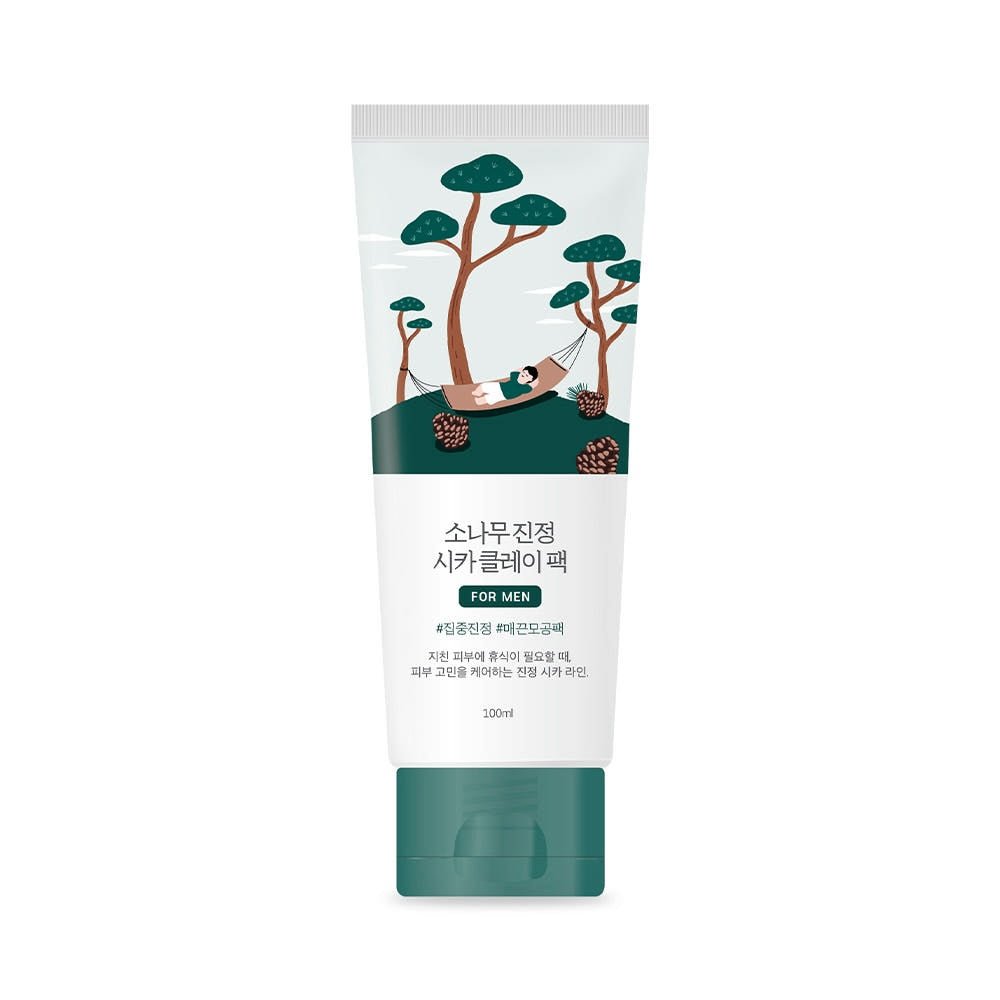 Round Lab For Men Pine Calming Cica Clay Pack 100ml - TIANSHOP