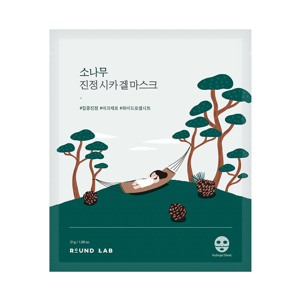 Round Lab Pine Calming Cica Gel Mask 31g x 5ea - TIANSHOP