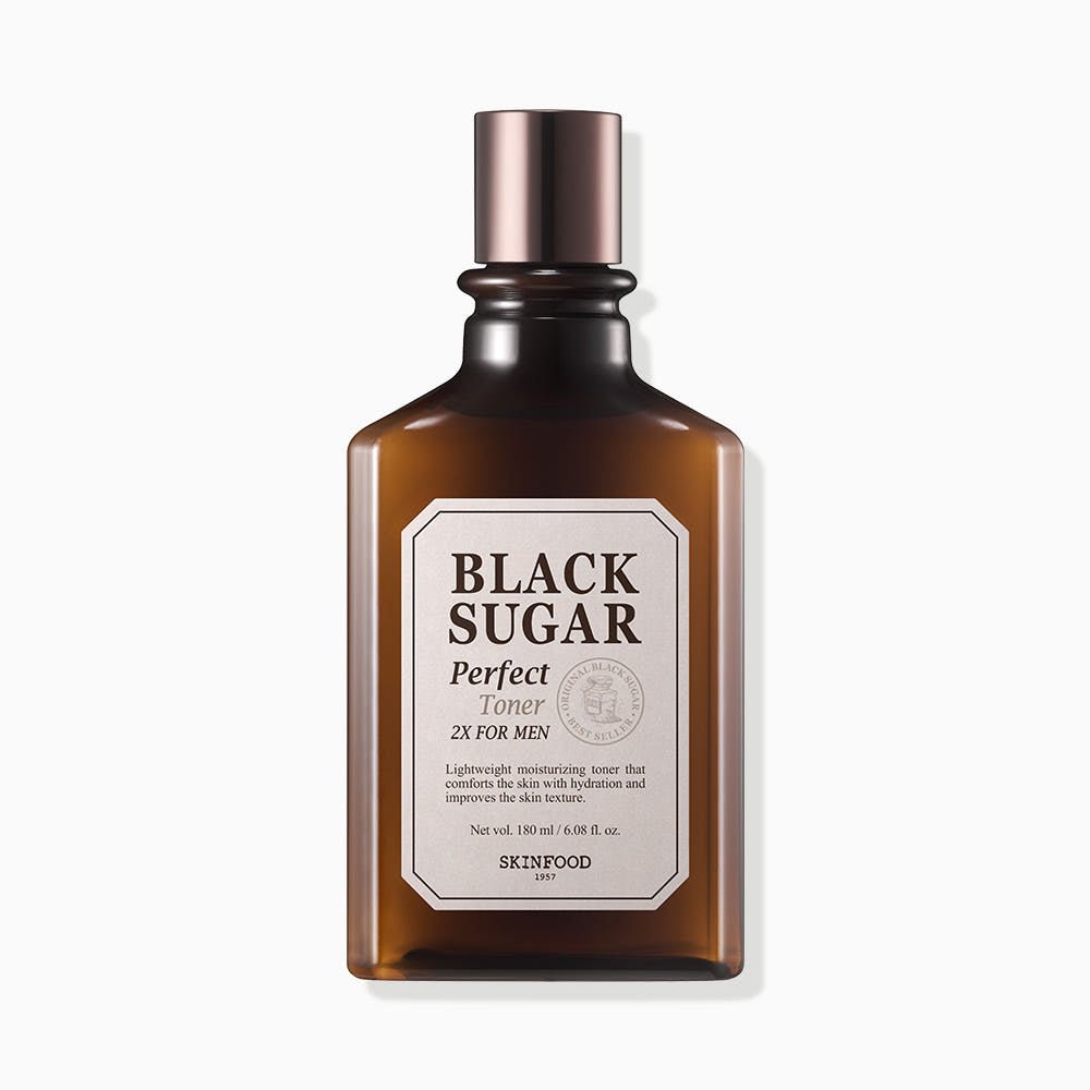 SKINFOOD Black Sugar Perfect Toner 2X For Men 180ml - TIANSHOP