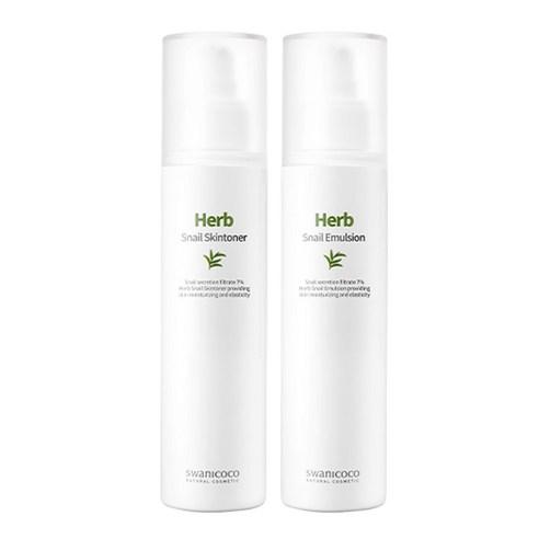 swanicoco Herb Snail Basic Set Skin Toner + Emulsion - TIANSHOP