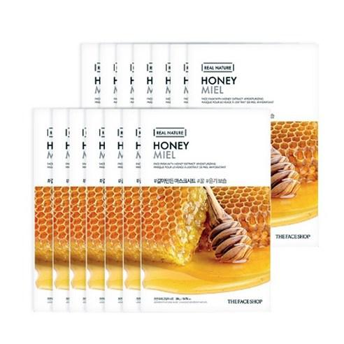 THE FACE SHOP REAL NATURE Face Mask Honey (20g X 10ea) - TIANSHOP
