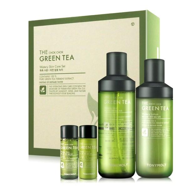 TONYMOLY The Chok Chok Green Tea Watery Skin care Set - TIANSHOP