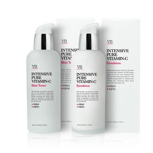 VIBAS Intensive Pure Vitamin C Skin Toner 140ml + Emulsion Set 140ml - TIANSHOP